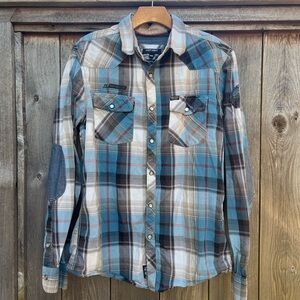Point Zero Men's Multi-Color Plaid Shirt